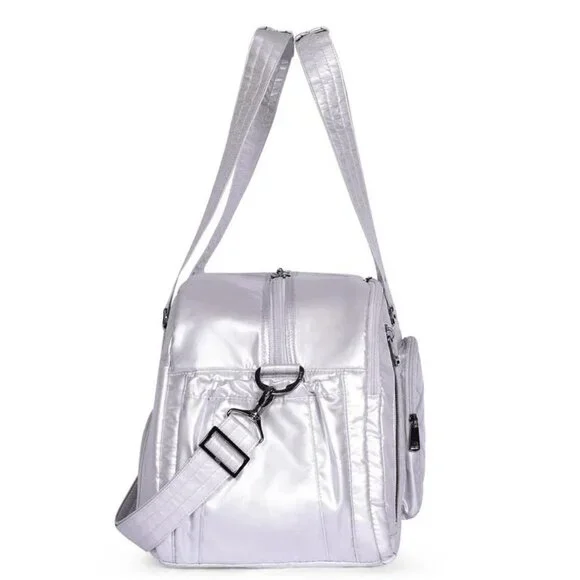 Lug Propeller 2 Overnight Travel Bag Metallic Silver Overnight/Weekender Bag - Picture 4 of 16